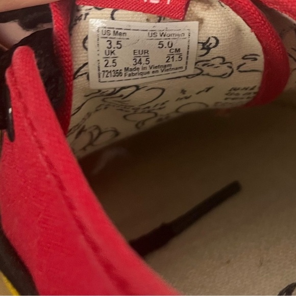 Vans Women's X Disney Mickey & Minnie Mouse 90th Anniversary Shoes size 5 - Picture 10 of 11